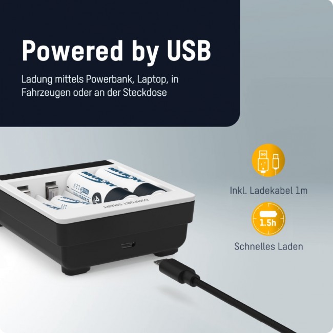 Ansmann Smart Confort AA/AAA akkutöltő - 1001-0092 - Akkumulátorok