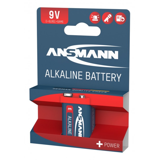 Ansmann 9V/E alkáli elem - 1 db - 1515-0000 - Elemek