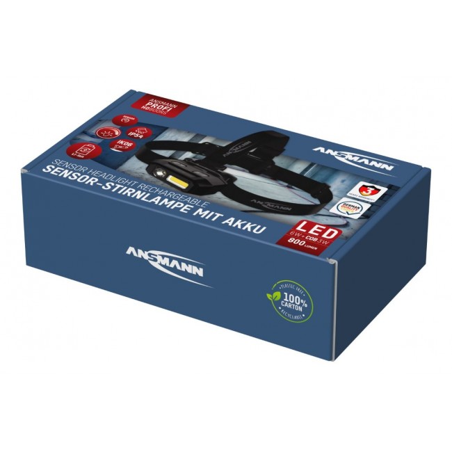 Ansmann HD800RS újratölthető fejlámpa - 1600-0501 - Munkalámpák