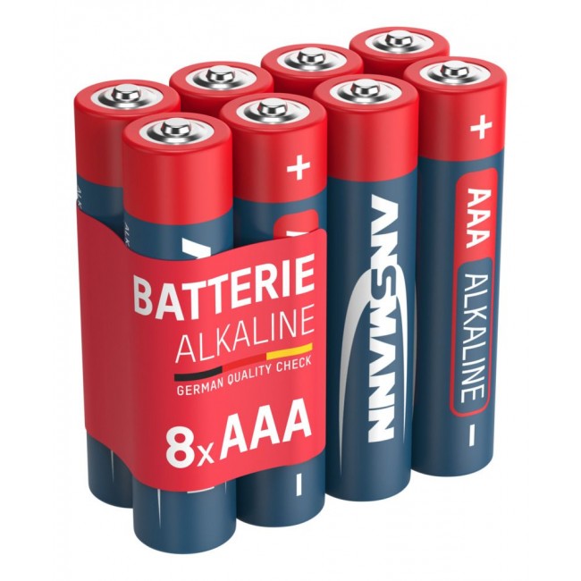 Ansmann AAA alkáli elem - 8 db - 5015360 - Elemek Ansmann AAA alkáli elem - 8 db - 5015360 - Elemek
