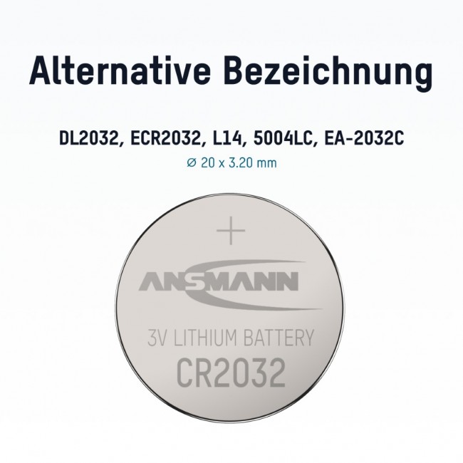 Ansmann Lítium gomb elem CR2032 - 5020122 - Elemek Ansmann Lítium gomb elem CR2032 - 5020122 - Elemek