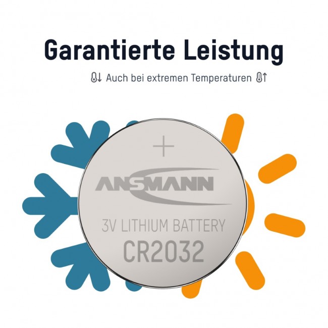 Ansmann Lítium gomb elem CR2032 - 5020122 - Elemek Ansmann Lítium gomb elem CR2032 - 5020122 - Elemek