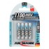 Ansmann AAA NiMH &uacute;jrat&ouml;lthető akkumul&aacute;tor 1100 mAh - 4 db
