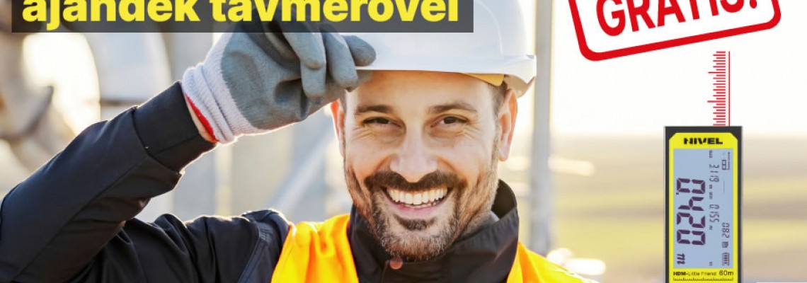 Nivel lézerek mellé most ajándék távolságmérő