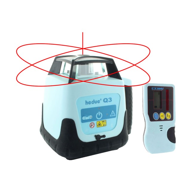 hedue Q3 forgólézer - E2 jelfogóval - R120 - Forgólézerek és lézerszintezők