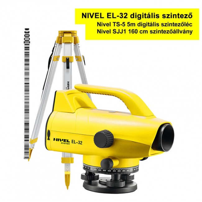 Digitális szintező Nivel EL-32 csomagban - N1200csom - Digitális szintzőműszerek