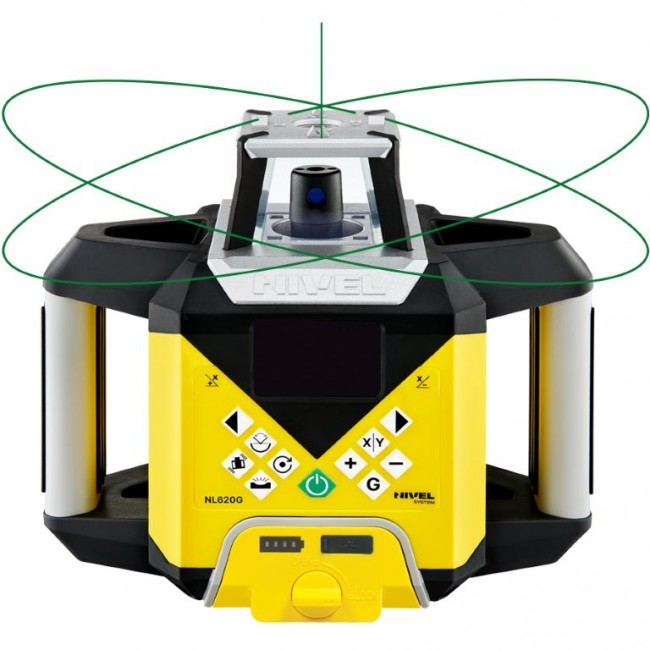 Nivel NL620G zöld forgólézer digitális jelfogóval - N4410 - Forgólézerek és lézerszintezők Nivel NL620G zöld forgólézer digitális jelfogóval - N4410 - Forgólézerek és lézerszintezők