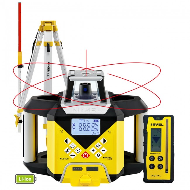 Nivel NL640R digitális forgólézer csomagban - N4430csom - Forgólézerek és lézerszintezők