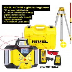 Nivel NL740R digitális forgólézer emelőfejes állvnnyal és mérőléccel