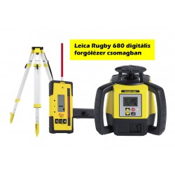 Leica Rugby 680 digitális forgólézer csomagban