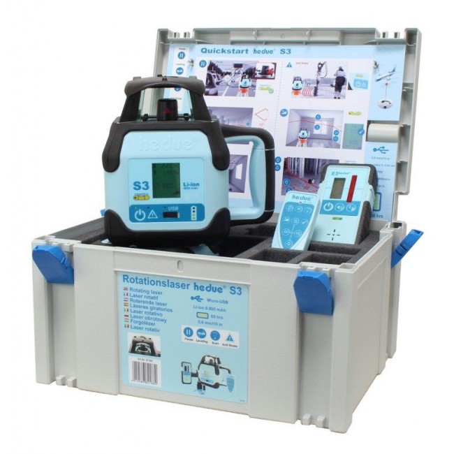 hedue S3 digitális forgólézer E4 digitális jelfogóval - R190 - Forgólézerek és lézerszintezők