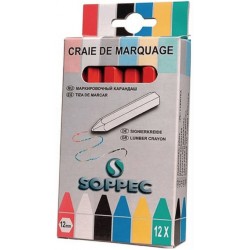 Soppec Lumber zsírkréta 12 db - Piros Soppec Lumber zsírkréta 12 db - Piros