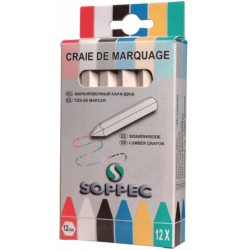 Soppec Lumber zsírkréta 12 db - Fehér Soppec Lumber zsírkréta 12 db - Fehér