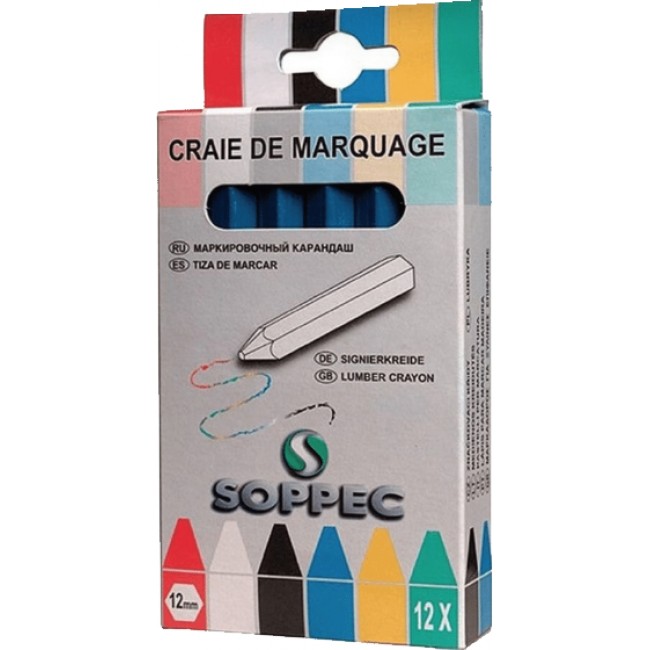 Soppec Lumber zsírkréta 12 db - Kék - 421101 - Festékjelölő tollak Soppec Lumber zsírkréta 12 db - Kék - 421101 - Festékjelölő tollak