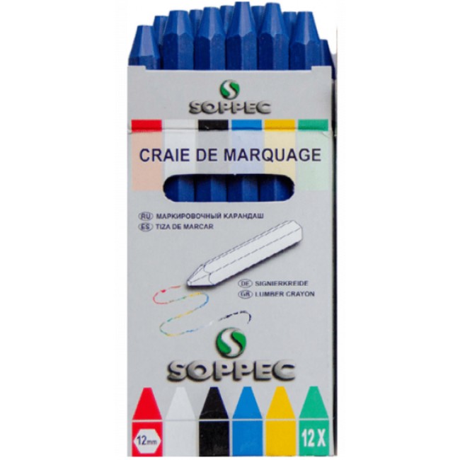 Soppec Lumber zsírkréta 12 db - Kék - 421101 - Festékjelölő tollak Soppec Lumber zsírkréta 12 db - Kék - 421101 - Festékjelölő tollak