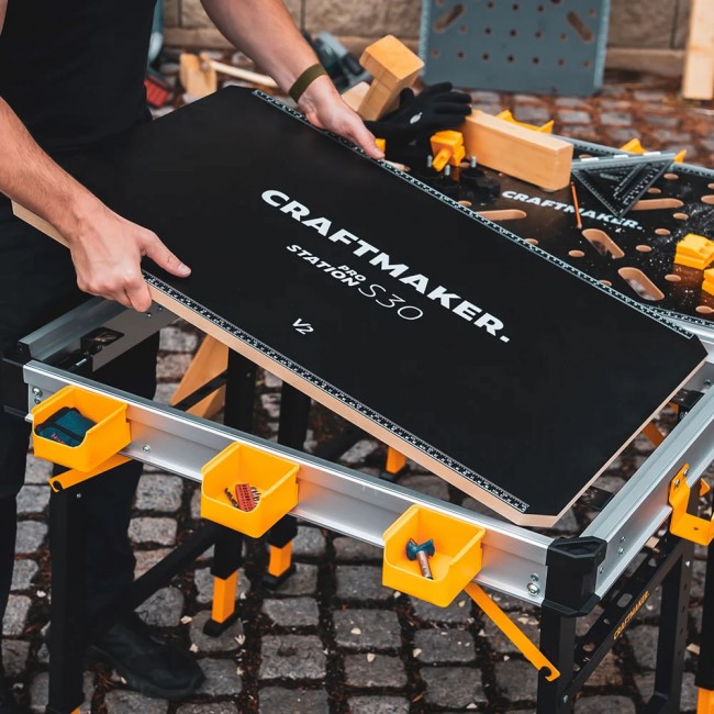 CRAFTMAKER Pro Station S30 MDF lyuk nélküli munkalap - BT020 - Munkabakok