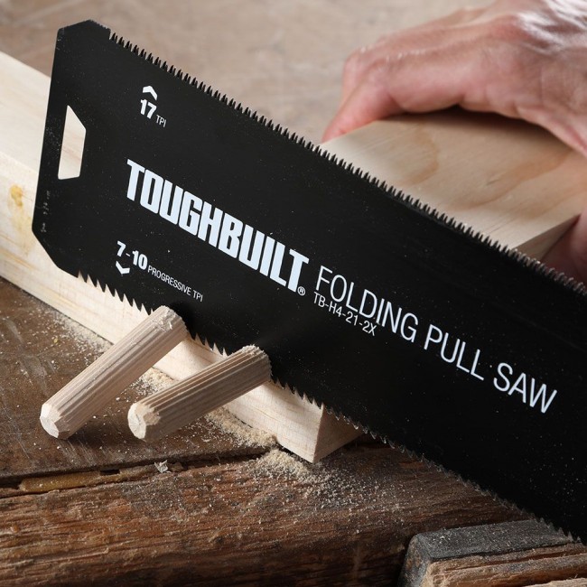 Toughbuilt összecsukható kétoldalas japán fűrész - TB-H4-21-2X - Kések és fűrészek