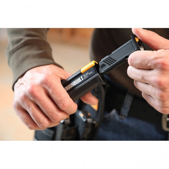 Toughbuilt cserélhető rövidpengés kés + 2 db tartó - TB-H4S2-03 - Kések és fűrészek
