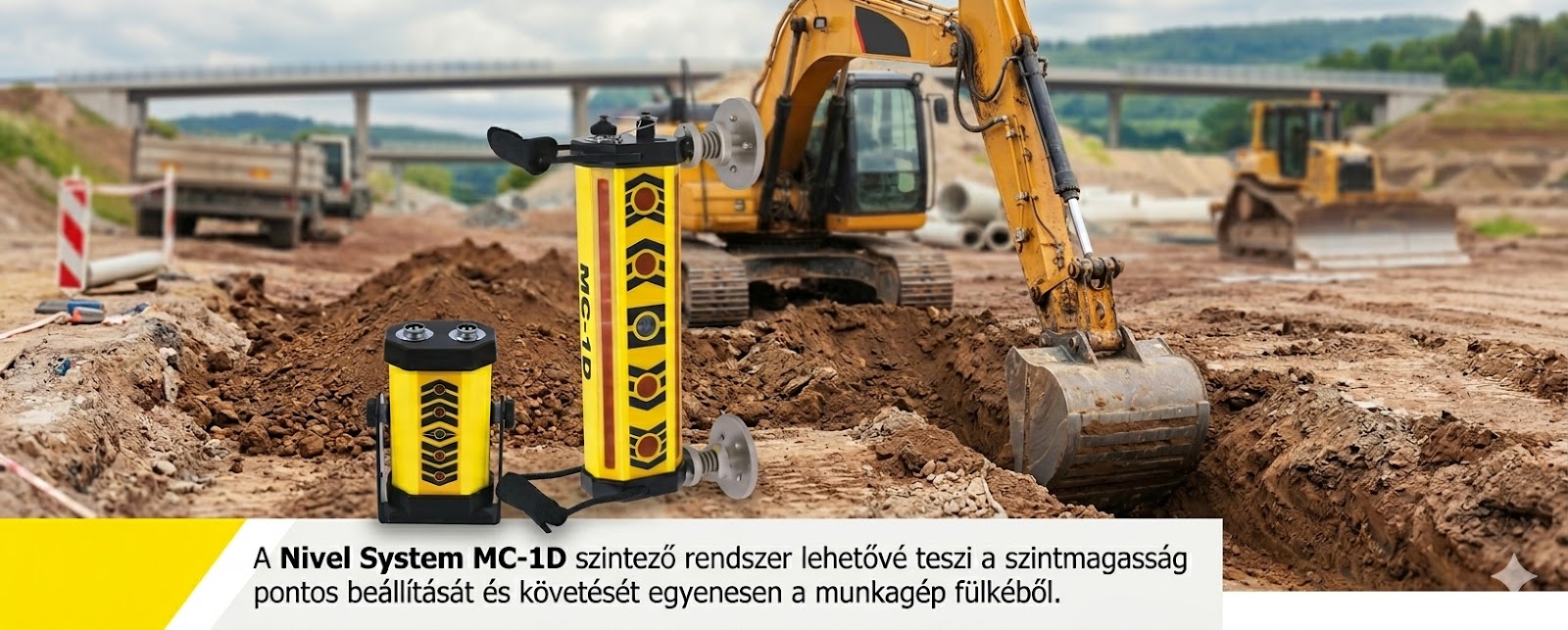 Nivel System MC-1D gépi szintező rendszer