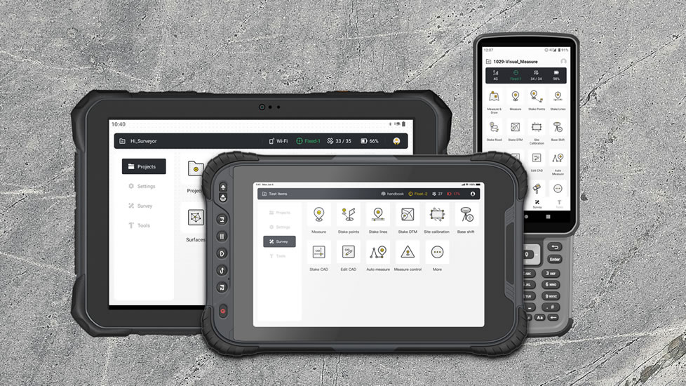 FJD V10i GNSS vevő - Trion Survey app