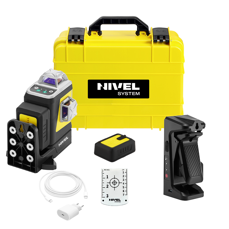 Nivel System CLx3G MOTOR keresztlézer és a csomag tartozékai